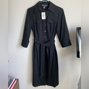Banana Republic button-up black dress, size 6